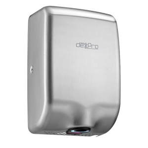DexPro FC1SS Feisty Compact Brushed Stainless Steel 1kW Compact High Speed Eco Automatic Hand Dryer