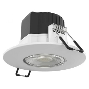 Collingwood Lighting H2EXT1W H2 Pro Extreme CSP White Dimmable Round Fixed CCT LED Downlight With 3 Colour Selectable LEDs IP65 From Front & Rear 5W 480Lm-560Lm 240V