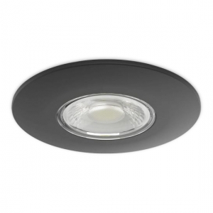 Collingwood Lighting H2EXT1A H2 Pro Extreme CSP Anthracite Dimmable Round Fixed CCT LED Downlight With 3 Colour Selectable LEDs IP65 From Front & Rear 5W 480Lm-560Lm 240V