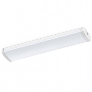 Collingwood Lighting UNL4SN Uniform CSP White 4ft Wattage Selectable LED Surface Linear Luminaire With Opal Diffuser & Cool White 4000K LEDs IP44 20W/23W/26W/30W 2822-4500Lm 240V