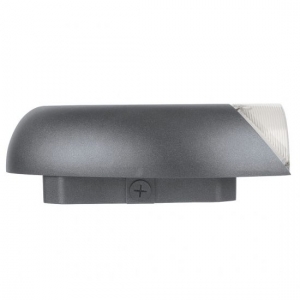 Collingwood Lighting ARA1N Arc Anthracite CCT LED Wallpack Style Bulkhead With 3 Colour Selectable LEDs & Dusk-To-Dawn Photocell IP66 10W 1150-1650Lm 240V