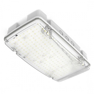 Collingwood Lighting EMBMAX Salvus Max White High Output Non-Maintained Wattage Selectable LED Emergency Bulkhead With Daylight White 6500K LEDs & Lithium Battery IP66 6W/10W 1000-1500Lm 240V