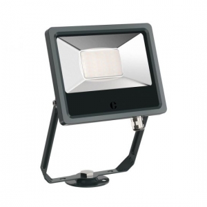 Collingwood Lighting FL02AXCS Anthracite Aluminium CCT LED Floodlight With 3 Colour Selectable LEDs & Mounting Bracket IP65 20W 2200-2400Lm 240V