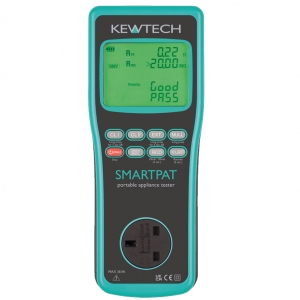 Kewtech SMARTPAT Handheld Battery Portable Appliance Tester With Run Leakage Test - Used With Downloadable KEWPAT Smartphone App
