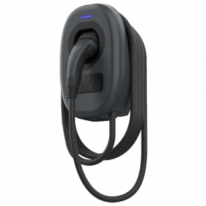 SyncEV EVWC2T7G 7.4kW 32A 1Ph 230V AC Single Gun 7.5m Tethered EV Wall Charger With WiFi + Ethernet & Pen Fault Protection Black