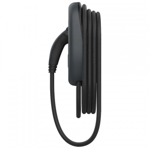 SyncEV EVWC2T7G 7.4kW 32A 1Ph 230V AC Single Gun 7.5m Tethered EV Wall Charger With WiFi + Ethernet & Pen Fault Protection Black