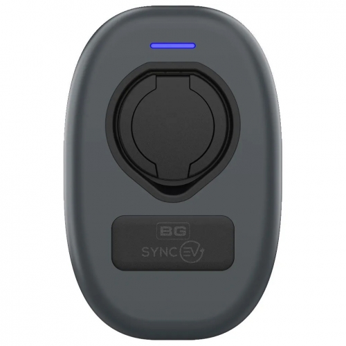 SyncEV EVWC2S7G 7.4kW 32A 1Ph 230V AC Type2 Untethered EV Wall Charger With WiFi + Ethernet & Pen Fault Protection Black