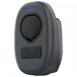 SyncEV EVWC2S7G 7.4kW 32A 1Ph 230V AC Type2 Untethered EV Wall Charger With WiFi + Ethernet & Pen Fault Protection Black