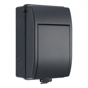 BG Electrical CFEV6 IP65 EV Consumer Unit With 100A Switch Isolator, 1 x Type 2 SPD & 1 x 40A Type B Curve MCB Grey