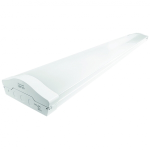 Ovia Lighting OV841550EMCTA Inceptor A-Lite White 5ft Twin Emergency CCT Selectable LED Surface Linear Luminaire With Opal Diffuser IP20 50W 5250Lm-5900Lm 240V