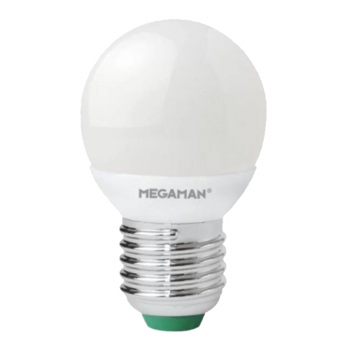 Megaman 143392E Economy Series Non-Dimmable Frosted LED Golfball Lamp With Warm White 2700K LEDs 2.9W 250Lm ES 240V