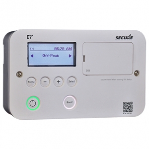 Secure Meters E7+ White App Controllable Smart 7 Day Immersion Heater Programmer With Boost IP30