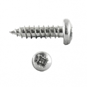 Internet-Electrical AVST8050 Zinc Plated Self-Tapping Panhead Pozi-Drive Screw  M8 x ½ Inch (Pack Size 200)