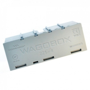 Wago 207-3301 (60413514) WAGOBOX Grey Multipurpose Electrical Junction Enclosure Designed For The 221-4XX Connectors Length 108mm | Width: 39mm | Height: 44mm