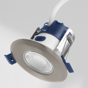 Ovia Lighting OXM-AB Inceptor Milli Antique Brass IP65 Fixed Wattage & 3 CCT Selectable LED Fire-Rated Downlight With Flow Connector 4-6.4W 430-800Lm 240V
