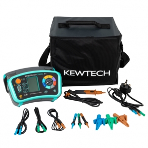 Kewtech KT65DL 8-in-1 Digital Multi-Function Tester With Insulation, Continuity, Loop Impedance Testing, PSC Testing, Phase Rotation Testing, Auto RCD Test & Test Probe