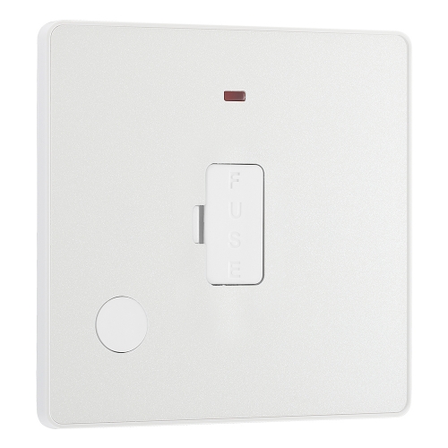 BG Electrical PCDCL54W Evolve Pearlescent White 13A Unswitched Fused Connection Unit