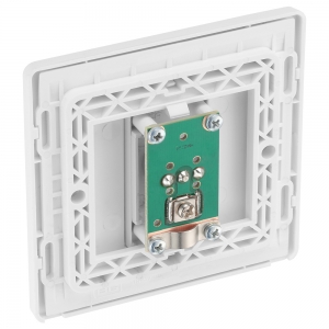 BG Electrical PCDCL60W Evolve Pearlescent White Co-Axial TV Socket - Non-Isolated