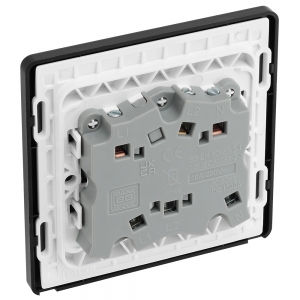 BG Electrical PCDMB15B Evolve Matt Black 10A TP Fan Isolator Switch