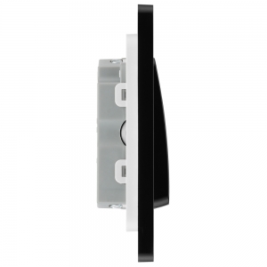 BG Electrical PCDMB15B Evolve Matt Black 10A TP Fan Isolator Switch