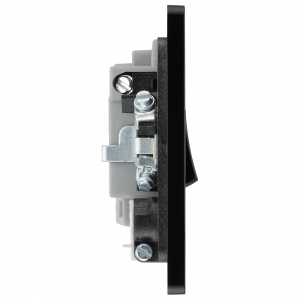 BG Electrical PCDMB52B Evolve Matt Black 13A DP Switched Fused Connection Unit With Neon