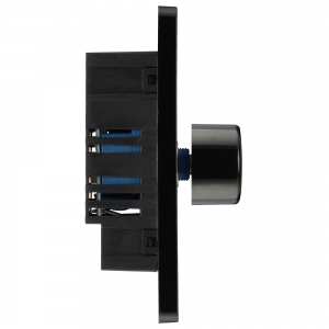 BG Electrical PCDMB81B Evolve Matt Black 1 Gang Intelligent Trailing Edge Dimmer Switch - Suitable For LED Lighting