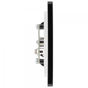 BG Electrical PCDMB60B Evolve Matt Black Co-Axial TV Socket - Non-Isolated