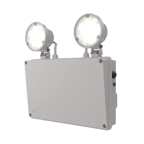 Ansell Lighting ARAP/HO/1/W Raptor White IP66 5W Non-Maintained High Output Emergency Twin Spot With Daylight White 6500K LEDs