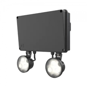 Ansell Lighting ARAP/HO/1/B Raptor Black IP66 5W Non-Maintained High Output Emergency Twin Spot With Daylight White 6500K LEDs