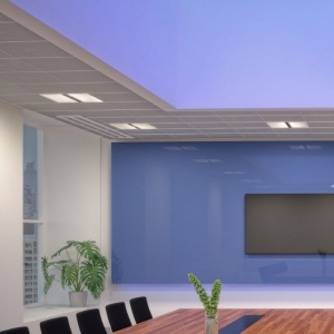 Ansell Lighting AJUN/1 Juno White 600x600mm Wattage & 3 Colour Selectable LED Direct/Indirect UGR19 Recessed Modular IP40 20/36W 2500-4400Lm