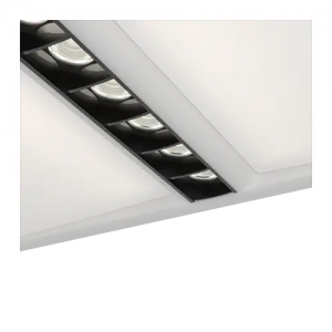 Ansell Lighting AJUN/1 Juno White 600x600mm Wattage & 3 Colour Selectable LED Direct/Indirect UGR19 Recessed Modular IP40 20/36W 2500-4400Lm