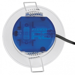 Aurora Lighting AU-R6CWSBF R6 Series White Colour & Wattage Switchable 4-8W IP65 Fixed Baffled Fire Rated LED Downlight
