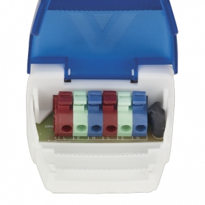 Aurora Lighting AU-R6CWSBF R6 Series White Colour & Wattage Switchable 4-8W IP65 Fixed Baffled Fire Rated LED Downlight