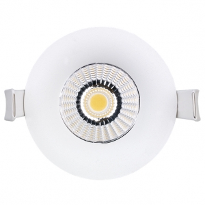 Aurora Lighting EN-DLB071D/40 White LED Fixed Baffled Integrated Downlight Dimmable 4000K 7W 240V 10mm