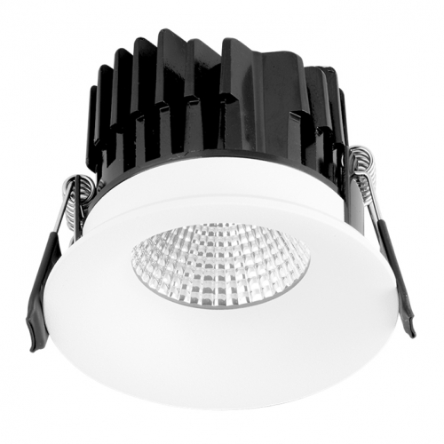 Aurora Lighting EN-DLB101D/30 White LED Fixed Baffled Integrated Downlight Dimmable 3000K 10W 240V 10mm