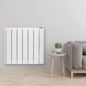Elnur RD4W White 500W 4 Element Low Energy Wi-Fi Compatible Programmable Fluid Filled Electric Radiator - App Controllable With Optional G-ControlHub