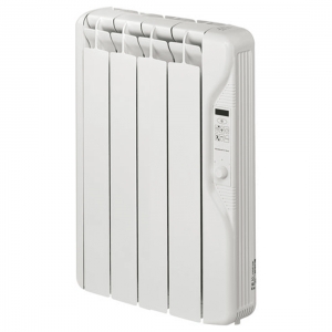Elnur RF4E-PLUS RFE Plus White 4 Element Low Energy Fluid Filled Electric Radiator With Daily + Weekly Programming & Open Window Detection IP2X 500W