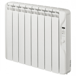 Elnur RF8E-PLUS RFE Plus White 8 Element Low Energy Fluid Filled Electric Radiator With Daily + Weekly Programming & Open Window Detection IP2X 1000W