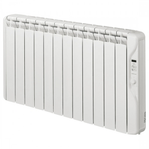 Elnur RF10E-PLUS RFE Plus White 10 Element Low Energy Fluid Filled Electric Radiator With Daily + Weekly Programming & Open Window Detection IP2X 1250W