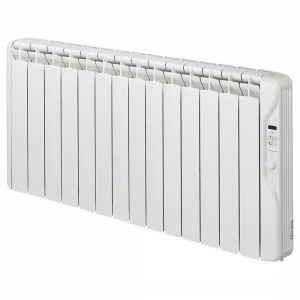 Elnur RF12E-PLUS RFE Plus White 12 Element Low Energy Fluid Filled Electric Radiator With Daily + Weekly Programming & Open Window Detection IP2X 1500W
