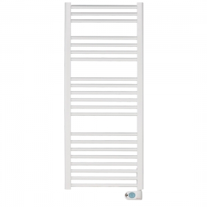 Elnur TBB12K TBBK Series White Digital Low Energy Towel Rail Digital Temperature Selector, Daily+Weekly Programming & Open Window Detection IP44 600W