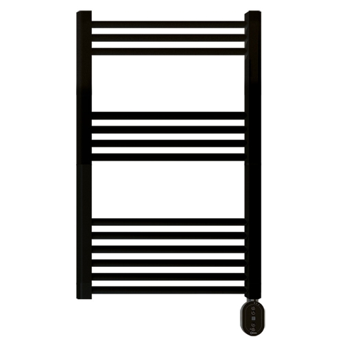 Rointe TELWI50N077 Elba WiFI Oval Black 300W 12 Tube Low Energy Fluid Filled Wi-Fi Digital Electric Towel Rail With Artificial Intelligence - App Enabled