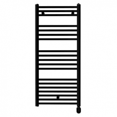 Rointe TELWI50N112 Elba WiFI Oval Black 500W 19 Tube Low Energy Fluid Filled Wi-Fi Digital Electric Towel Rail With Artificial Intelligence - App Enabled