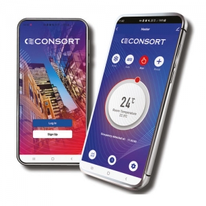 Consort Claudgen PLSTi150EWIFI PLSTiE White 1500W Slimline Low Surface Temperature Electric Panel Heater With 7 Day Timer & Intelligent Fan Control Width: 892mm