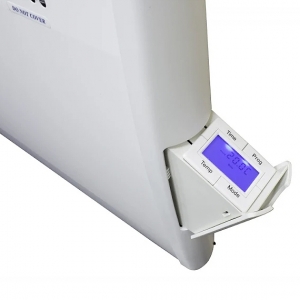 Consort Claudgen PLSTi075E PLSTiE White 750W Slimline Low Surface Temperature Electric Panel Heater With 7 Day Timer & Intelligent Fan Control Width: 506mm