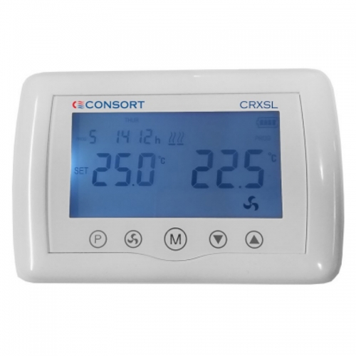 Consort Claudgen CRXSL White Slimline Wireless Controller With Open Window Detection & Boost Consort Claudgen CRXSL White Slimline Wireless Controller With Open Window Detection & Boost