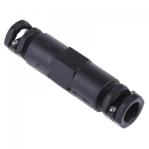 Greenbrook H65Z-C Black IP67 In-Line Watertight Cable Joint 3-Pole