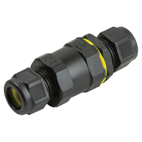 Knightsbridge JB002  Black IP68 16A In-Line Watertight Cable Joint 3-Pole