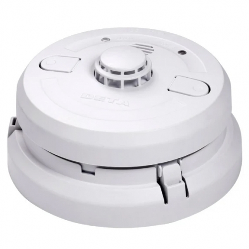 Deta 1165 White Mains Powered Heat Alarm With 9V Alkaline Battery Backup