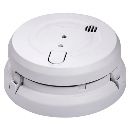 Deta 1164 White Mains Powered Optical Smoke Alarm With Lithium Battery Backup